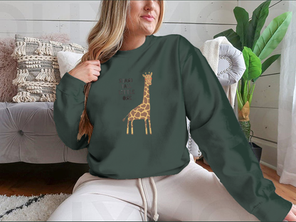 Hand Drawn Vector Illustration Of A Cute Funny Giraffe, With Lettering | Binge T-shirt Shop