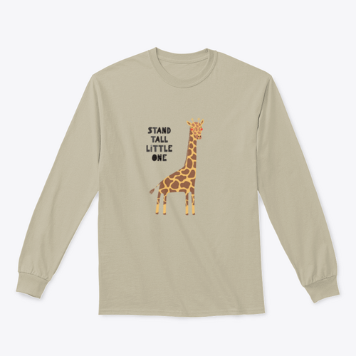 Hand Drawn Vector Illustration Of A Cute Funny Giraffe, With Lettering | Binge T-shirt Shop