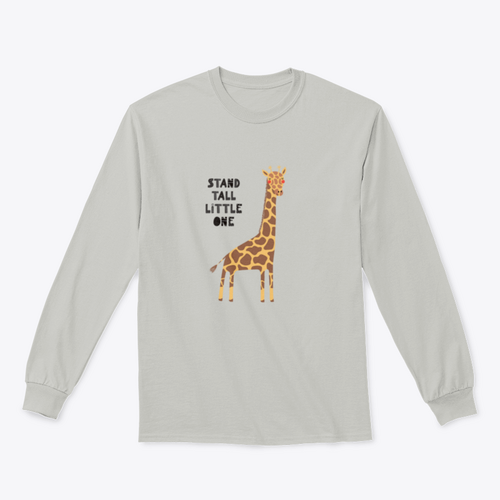 Hand Drawn Vector Illustration Of A Cute Funny Giraffe, With Lettering | Binge T-shirt Shop