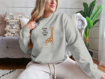 Hand Drawn Vector Illustration Of A Cute Funny Giraffe, With Lettering | Binge T-shirt Shop