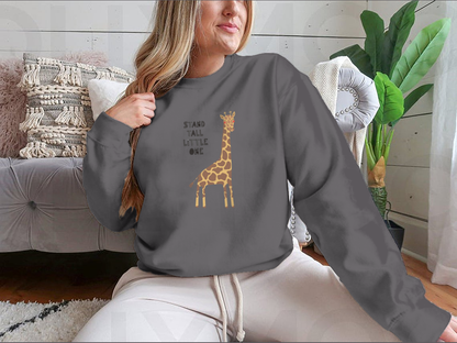 Hand Drawn Vector Illustration Of A Cute Funny Giraffe, With Lettering | Binge T-shirt Shop