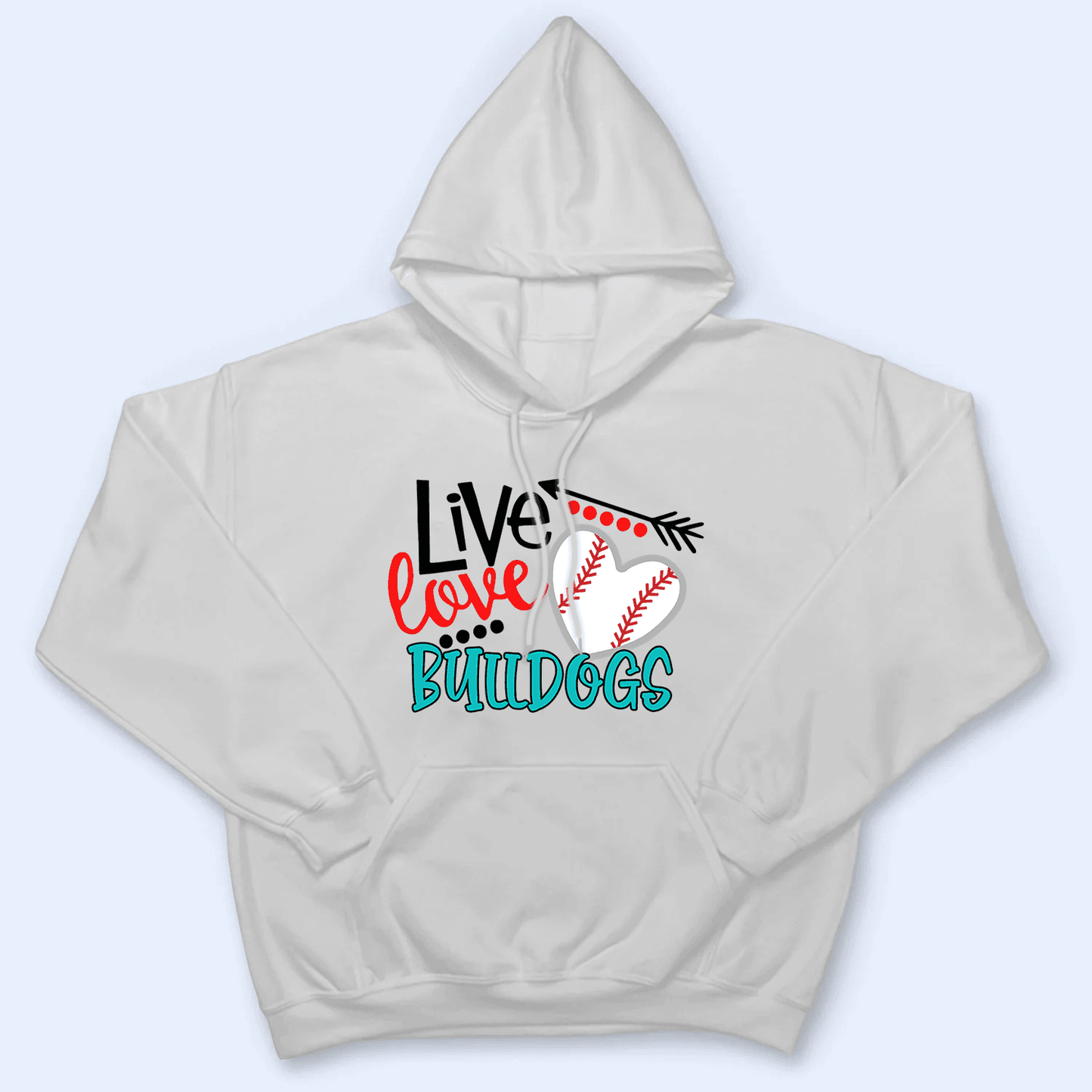 Live Love Mascot - Personalized Custom T Shirt - Birthday, Loving, Funny Gift for Teacher, Kindergarten, Preschool, Pre K, Paraprofessional