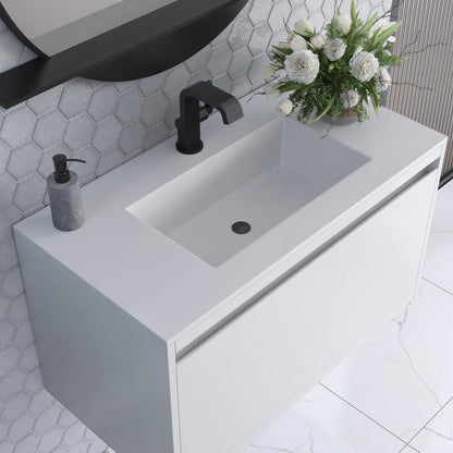 Mantova 35.4" Single Vanity Cabinet