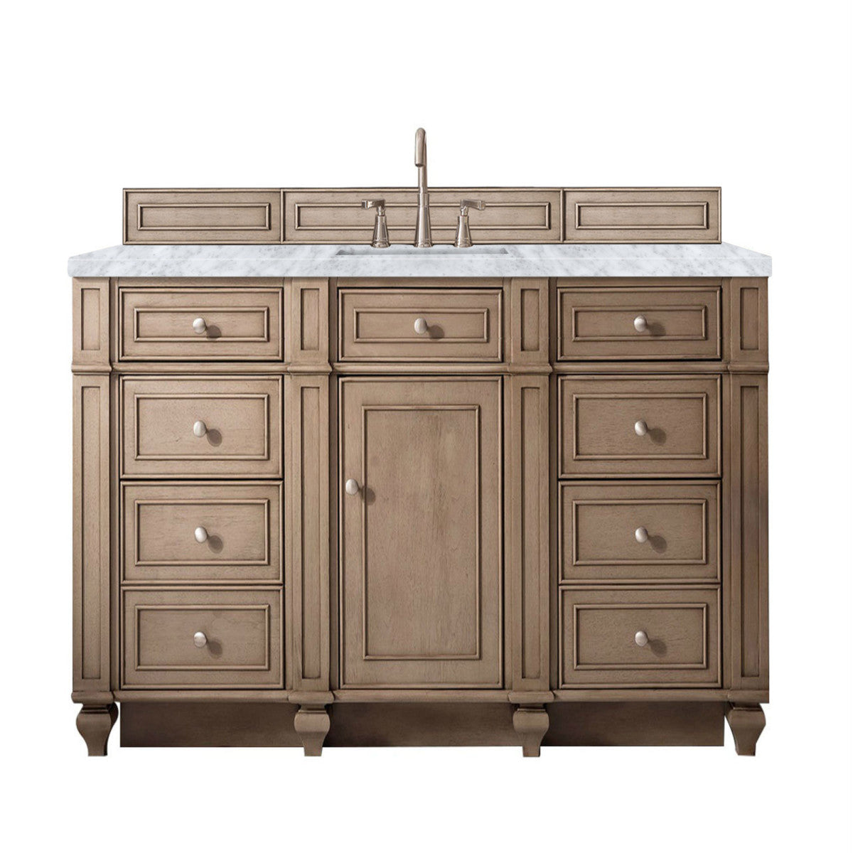 Bristol 60" Single Vanity Cabinet, Bright White