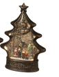 Illuminated Christmas Tree Water Globe  - Carolers