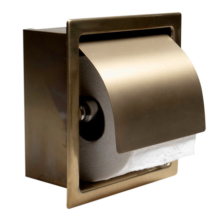 ALFI brand ABTPP77 Stainless Steel Recessed Toilet Paper Holder with Cover