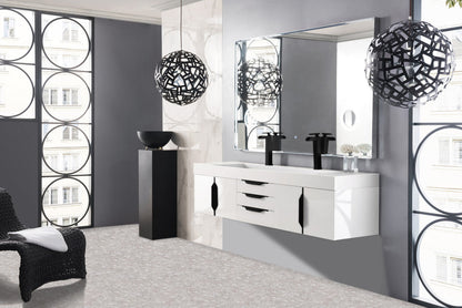 Columbia 72" Double Wall Mount Vanity Cabinet