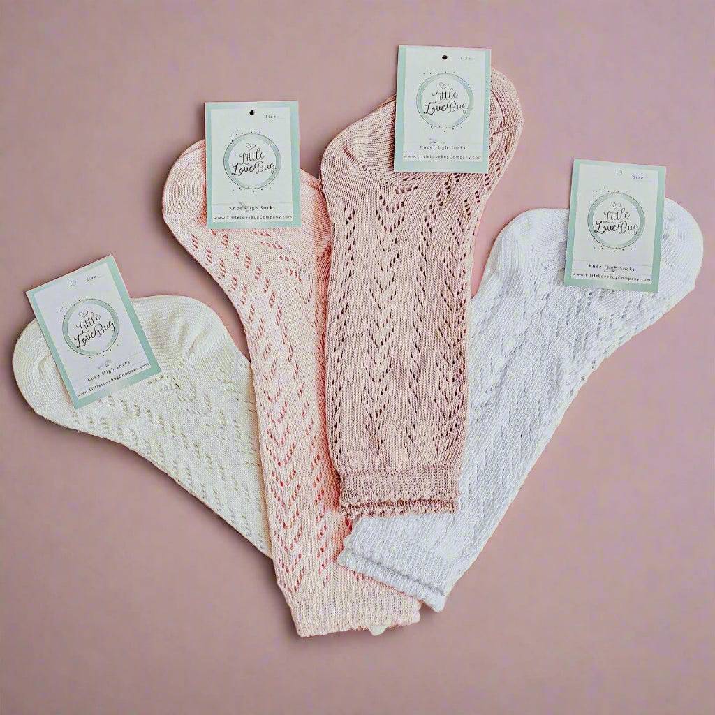 LLB Crochet Knee High Socks (2 pairs in each order)