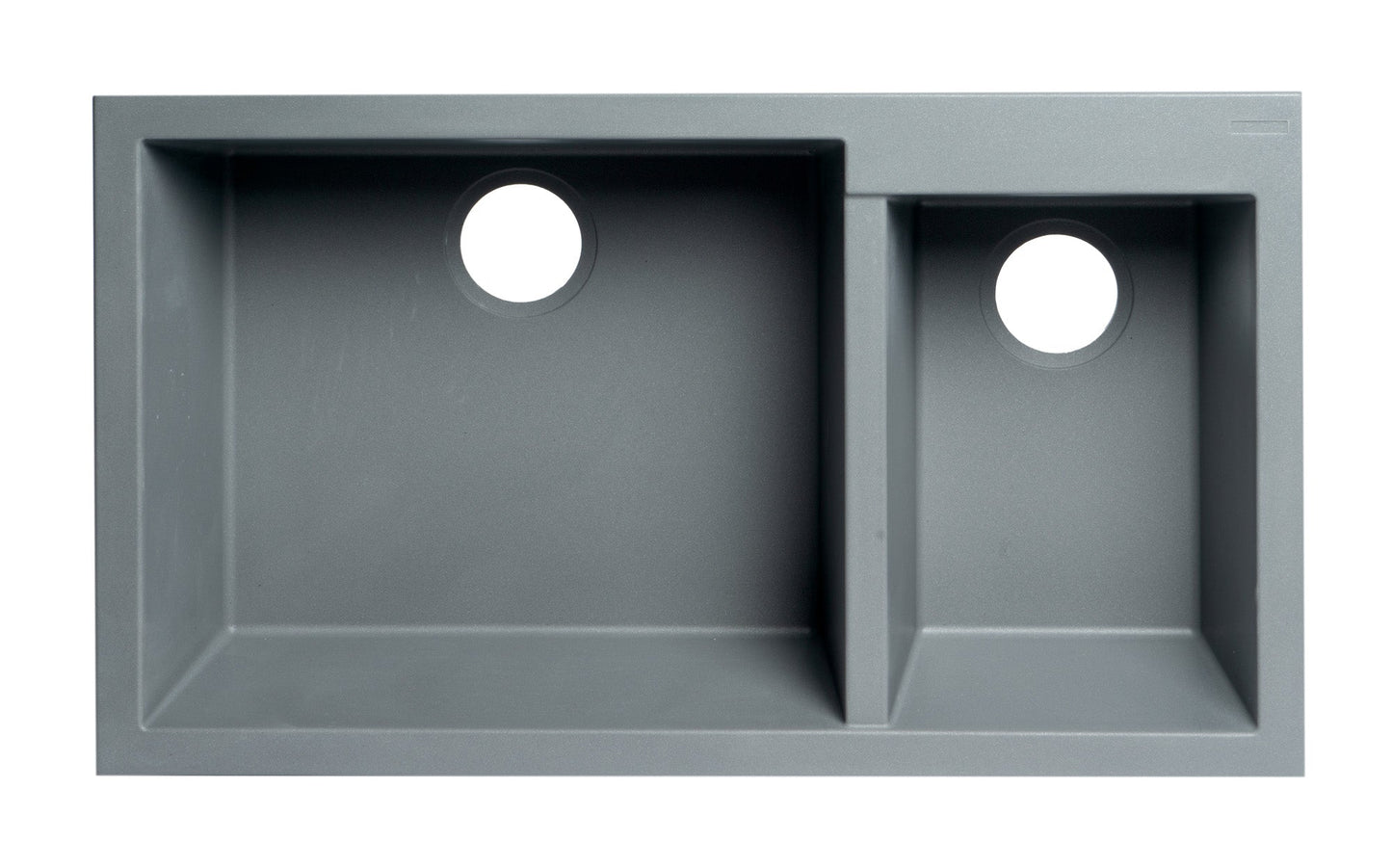 ALFI brand AB3319UM 34" Double Bowl Undermount Granite Composite Kitchen Sink