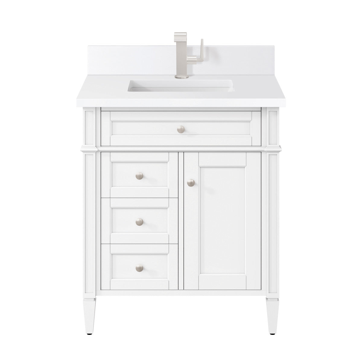 Brittany 30" Single Vanity in Bright White