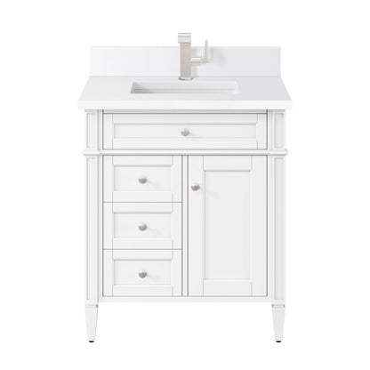 Brittany 30" Single Vanity in Bright White