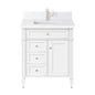 Brittany 30" Single Vanity in Bright White