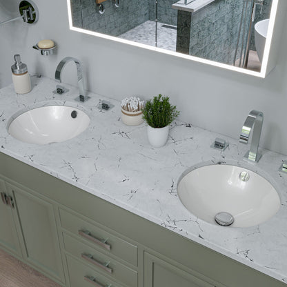 ALFI brand AB1336 Gooseneck Widespread Bathroom Faucet