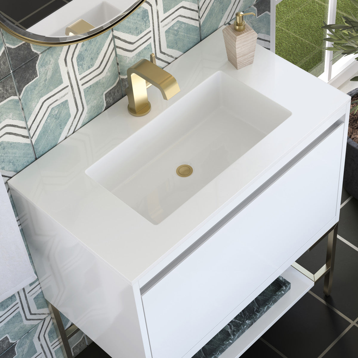 Mantova 31.5" Single Vanity Cabinet