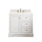 De Soto 36" Single Vanity Cabinet, Bright White