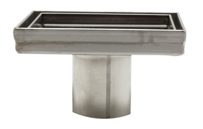 ALFI brand  ABSD55A 5" x 5" Modern Square Stainless Steel Shower Drain w/o Cover