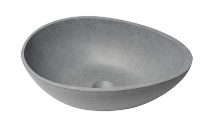 ALFI brand  ABCO21O 21" Solid Concrete Tear Drop Above Mount Vessel Sink