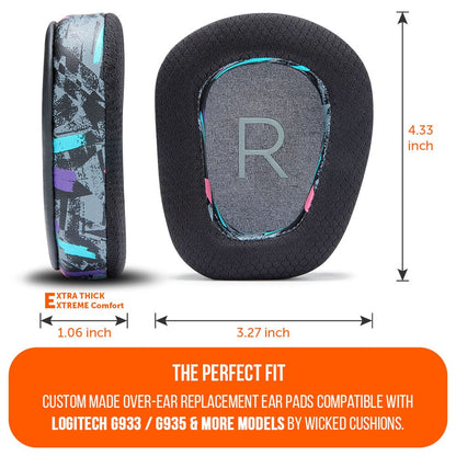 Logitech G933 / G935 & More Earpads - WC FreeZe Cooling Gel