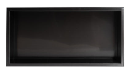 ALFI brand ABNP2412 24" x 12" Stainless Steel Horizontal Single Shelf Shower Niche