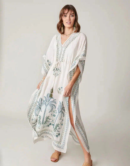 Long Kaftan - Alljoy Landing Palm Tree