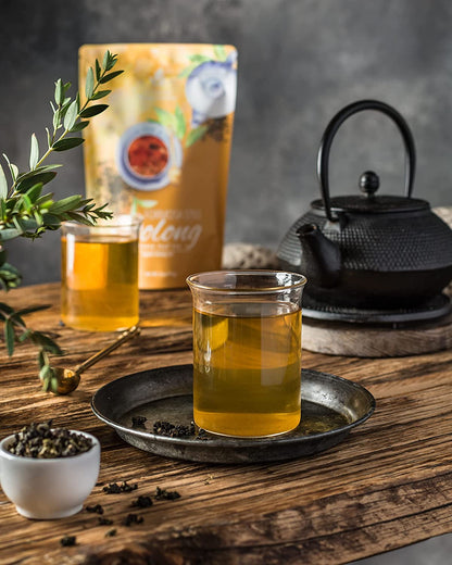 Oolong Green Tea, Loose Leaf, USDA Organic, 55+ Cups – 4 Oz (113g)