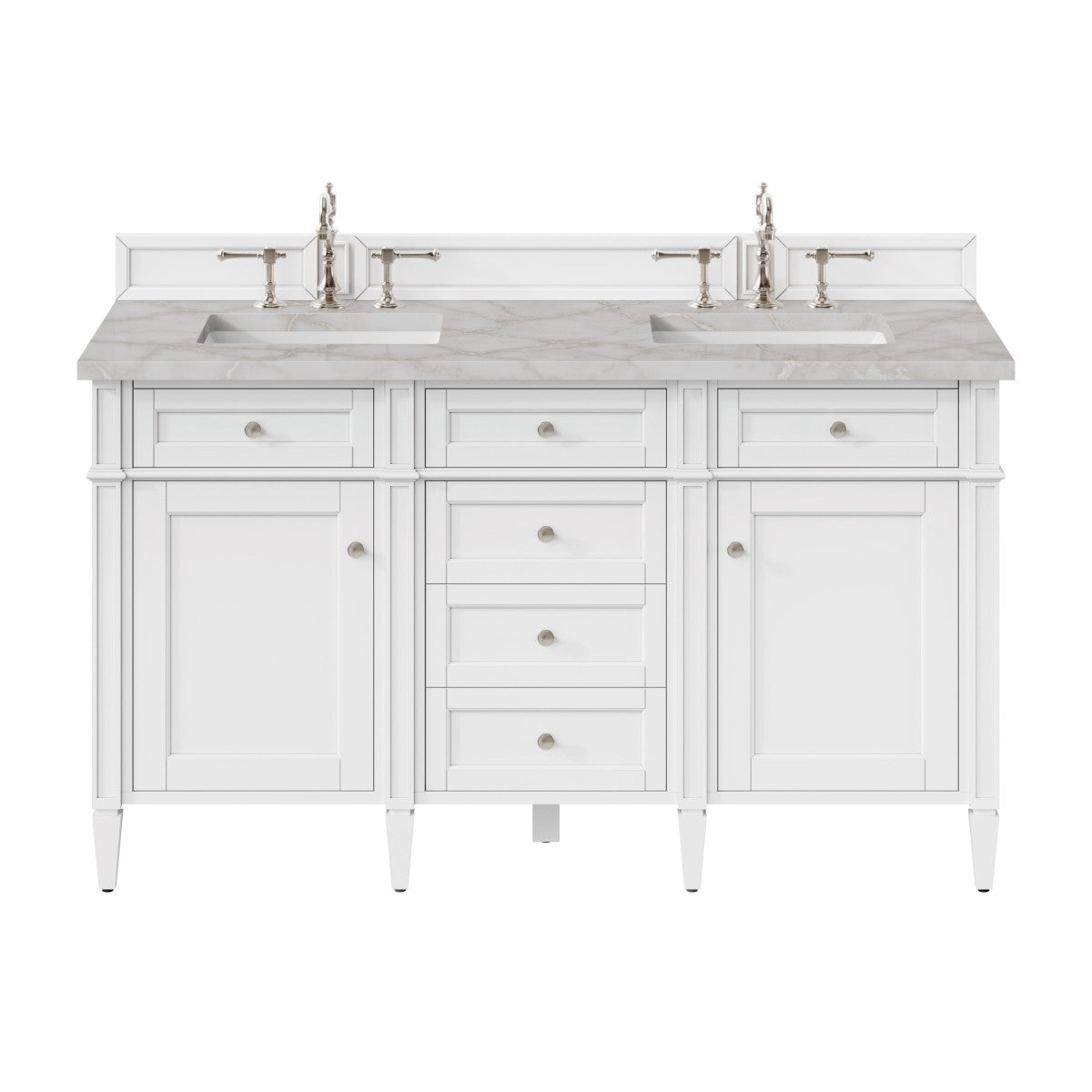 Brittany 60" Double Vanity in Bright White