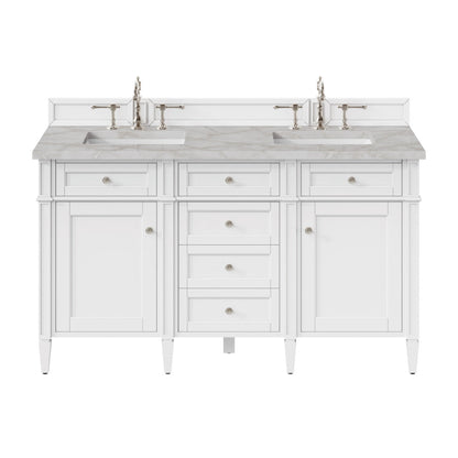 Brittany 60" Double Vanity in Bright White