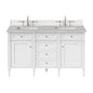 Brittany 60" Double Vanity in Bright White