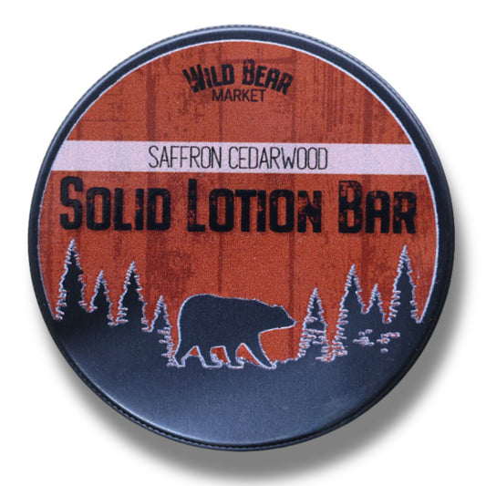 Saffron Cedarwood Solid Lotion Bar