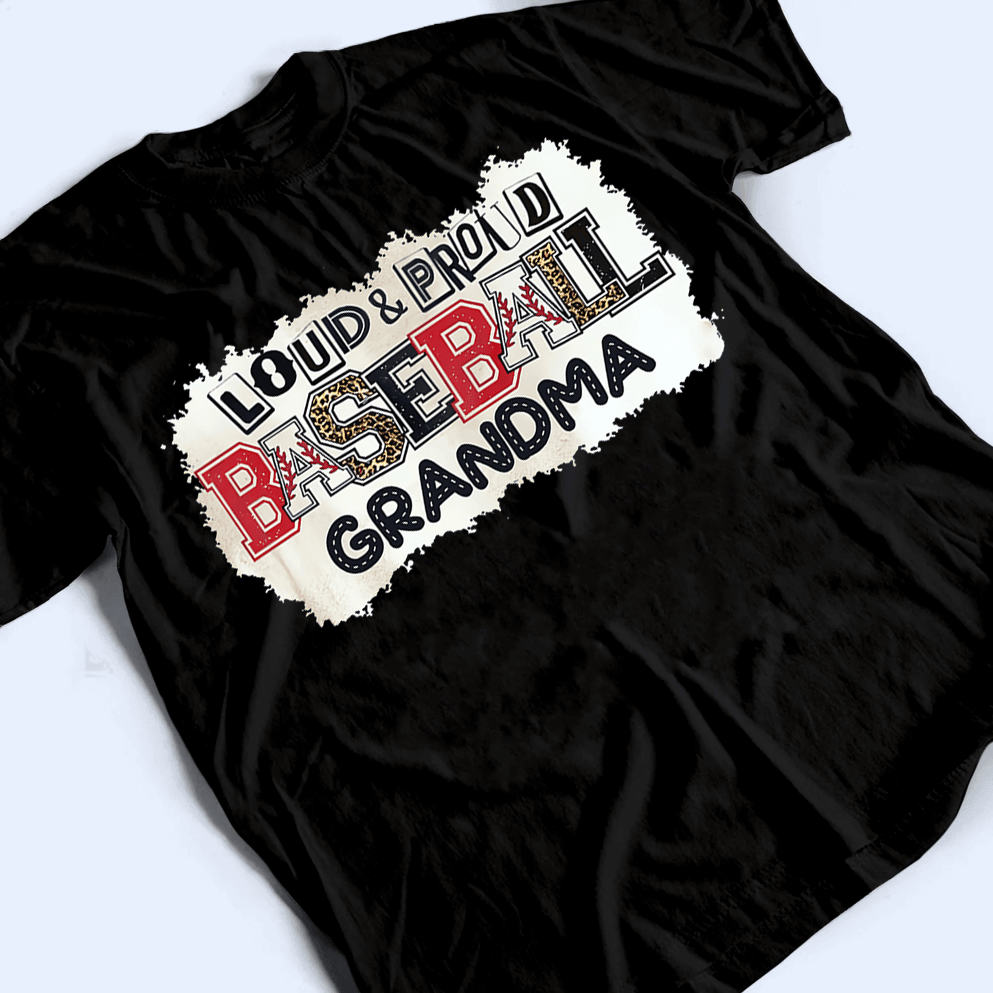 Loud And Proud Grandma Paper Pattern - Personalized Custom T Shirt - Birthday, Loving, Funny Gift for Grandma/Nana/Mimi, Mom, Wife, Grandparent