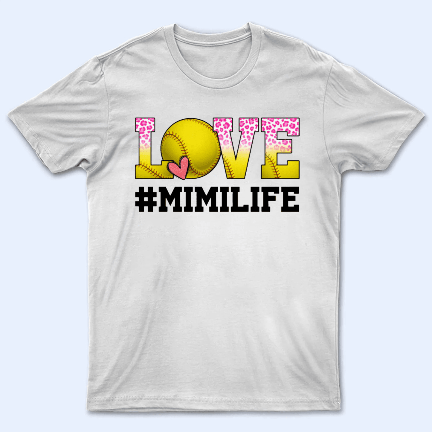 LOVE Sports - Personalized Custom T Shirt - Gift for Grandpa/Grandma, Mom, Dad, Grandparent