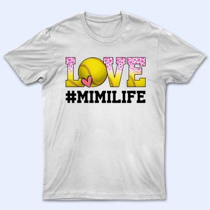 LOVE Sports - Personalized Custom T Shirt - Gift for Grandpa/Grandma, Mom, Dad, Grandparent