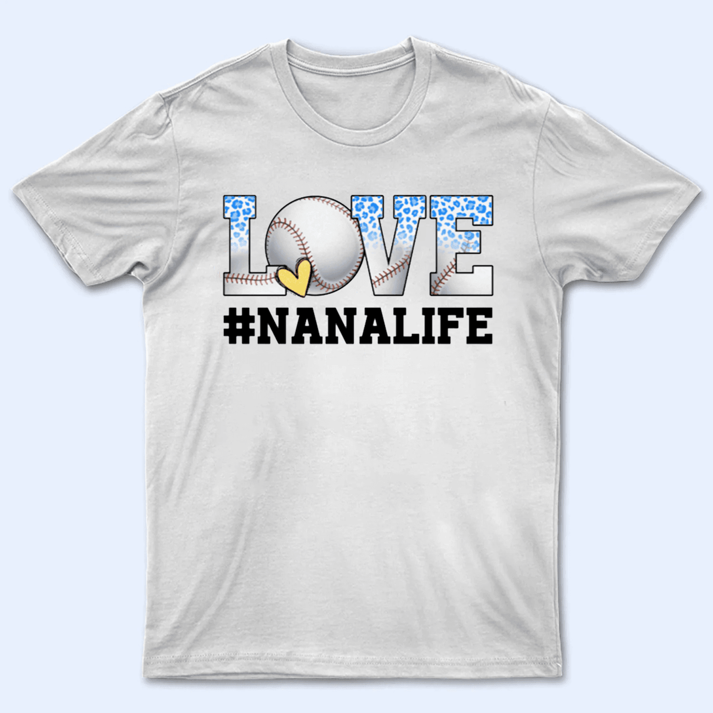 LOVE Sports - Personalized Custom T Shirt - Gift for Grandpa/Grandma, Mom, Dad, Grandparent