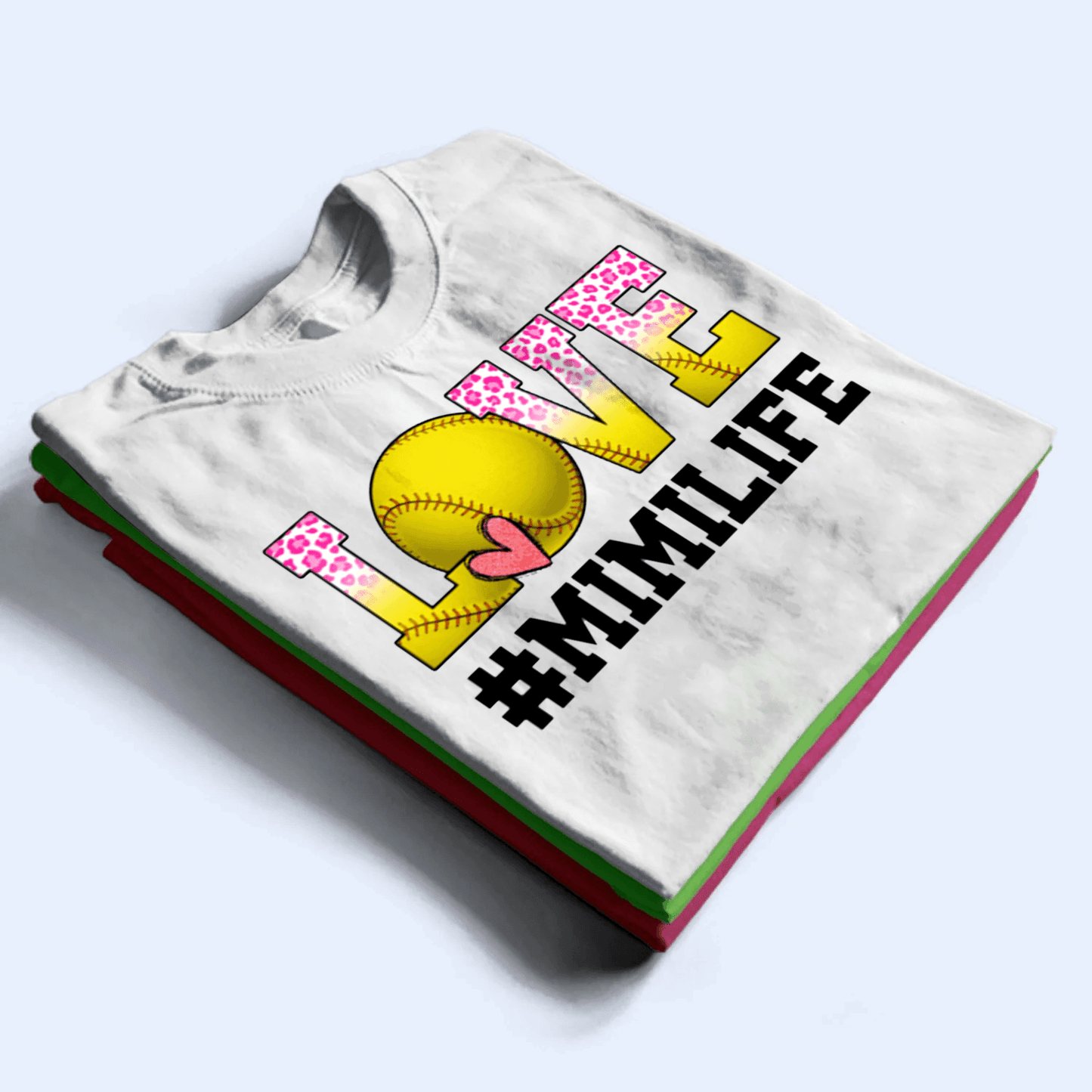 LOVE Sports - Personalized Custom T Shirt - Gift for Grandpa/Grandma, Mom, Dad, Grandparent