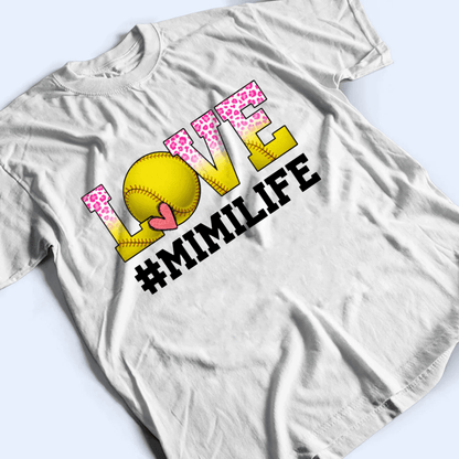 LOVE Sports - Personalized Custom T Shirt - Gift for Grandpa/Grandma, Mom, Dad, Grandparent