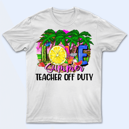 Love Summer- Personalized Custom T Shirt - Birthday, Loving, Funny Gift for Teacher, Kindergarten, Preschool, Pre K, Paraprofessional