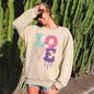 Retro Love Dripping Paint, Sweatshirt, Valentine's Day