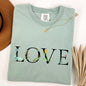 Love Flowers, Comfort Colors Tshirt, Valentine's Day
