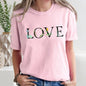 Love Flowers, Comfort Colors Tshirt, Valentine's Day