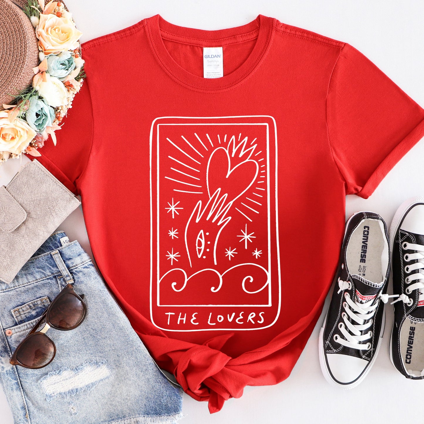 Lovers Tarot, Mystical, Magic, Super Soft Tshirt, Valentine's Day