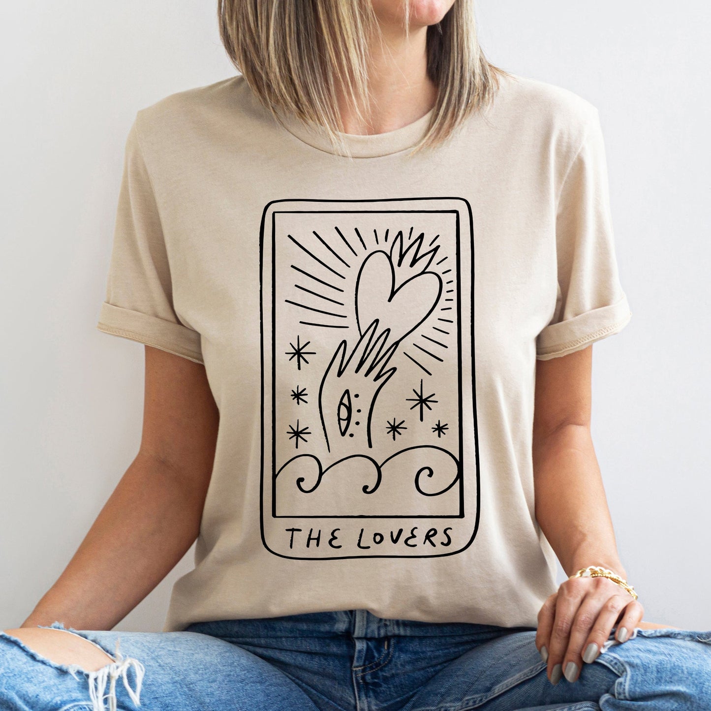 Lovers Tarot, Mystical, Magic, Super Soft Tshirt, Valentine's Day