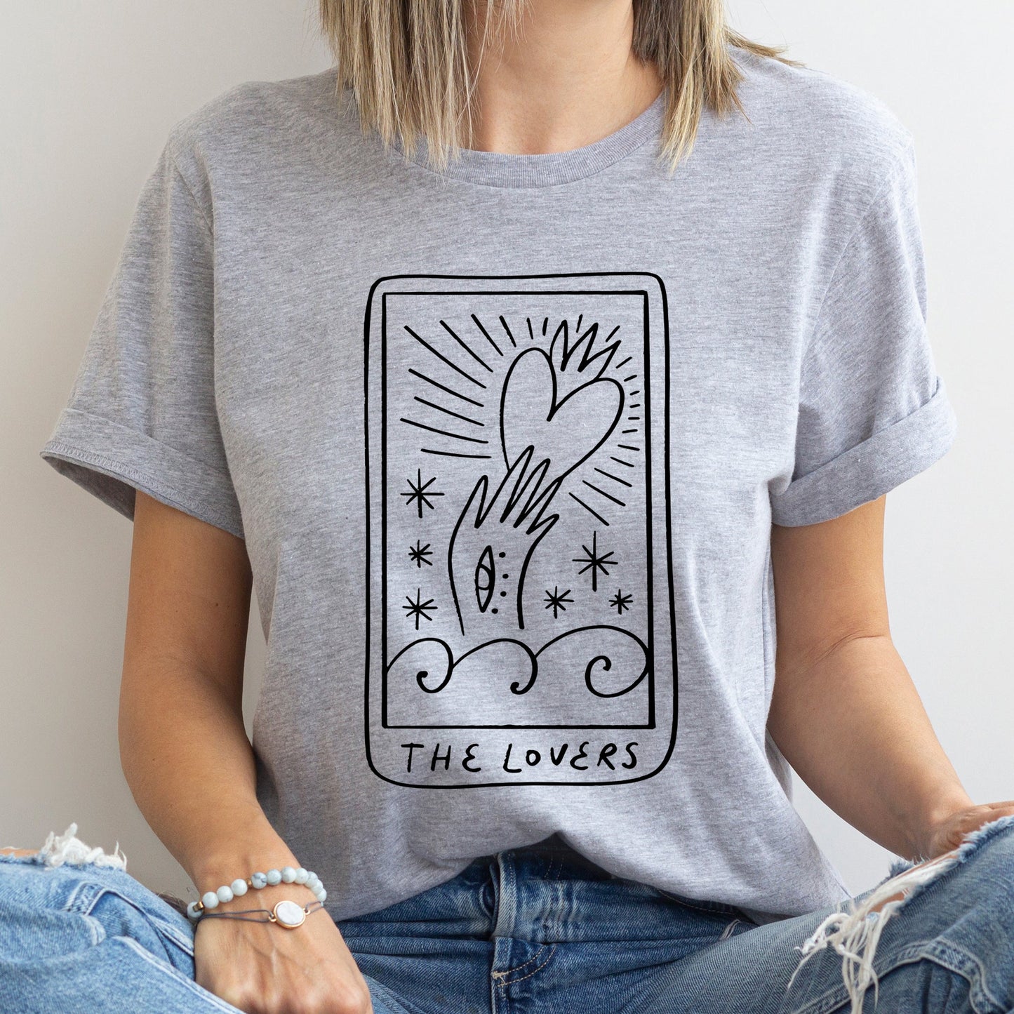 Lovers Tarot, Mystical, Magic, Super Soft Tshirt, Valentine's Day