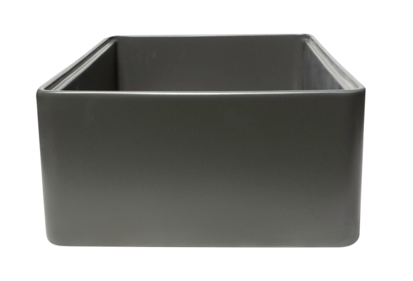 ALFI brand ABFS3020 Workstation 30" x 20" Single Bowl Step Rim Fireclay Farm Sink with Accessories
