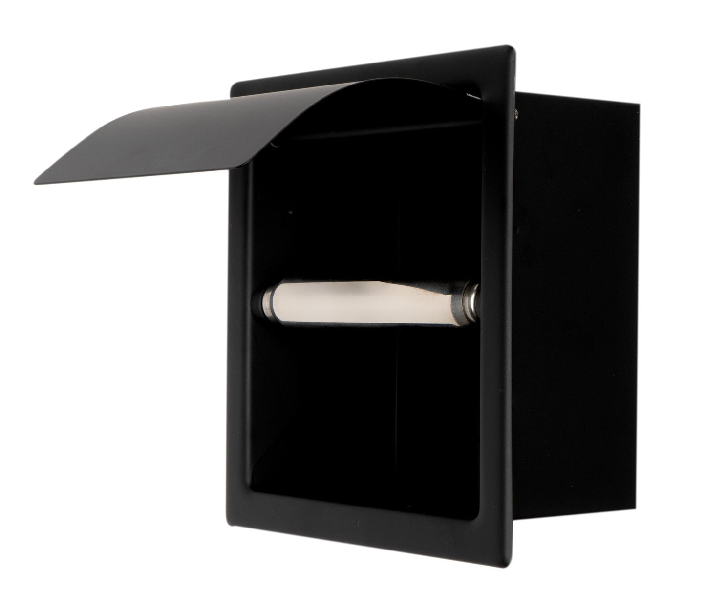 ALFI brand ABTPC77 Stainless Steel Recessed Toilet Paper Holder with Cover