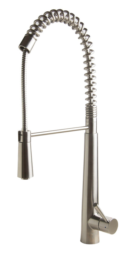ALFI brand  AB2039 Solid Stainless Steel Commercial Spring Kitchen Faucet