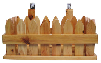 ALFI brand  AB1130 65" 2 Person Free Standing Cedar Wooden Bathtub with Fixtures & Headrests