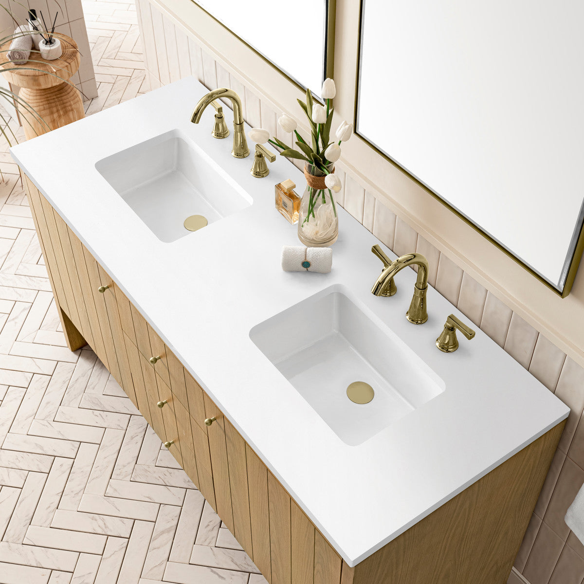 Hudson 60" Double Vanity Cabinet