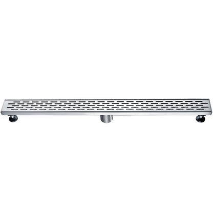 ALFI brand  ABLD32C 32" Modern Stainless Steel Linear Shower Drain with Groove Holes
