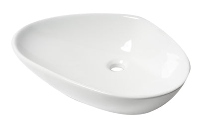 ALFI brand  ABC914 White 23" Fancy Above Mount Ceramic Sink