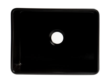 ALFI brand ABF2418 Smooth Apron 24" x 18" Single Bowl Fireclay Farm Sink